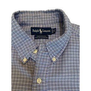 Ralph Lauren Blue Label Yarmouth Oxford Button Down Long Sleeve Shirt Men's XL